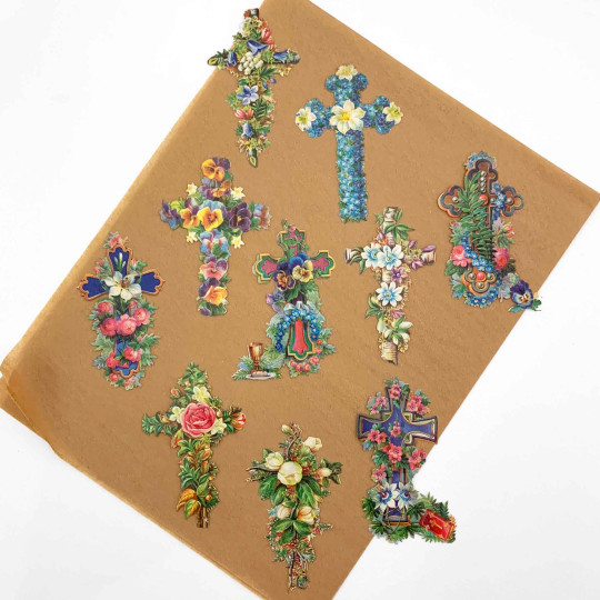 Floral Crosses Loose Easter Paper Scrap Pack